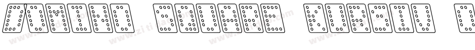 Domino square kursiv omrids字体转换